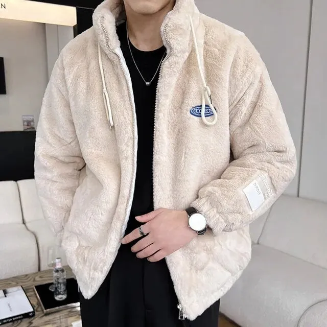 Fur Wool Thick Zipper Jacket