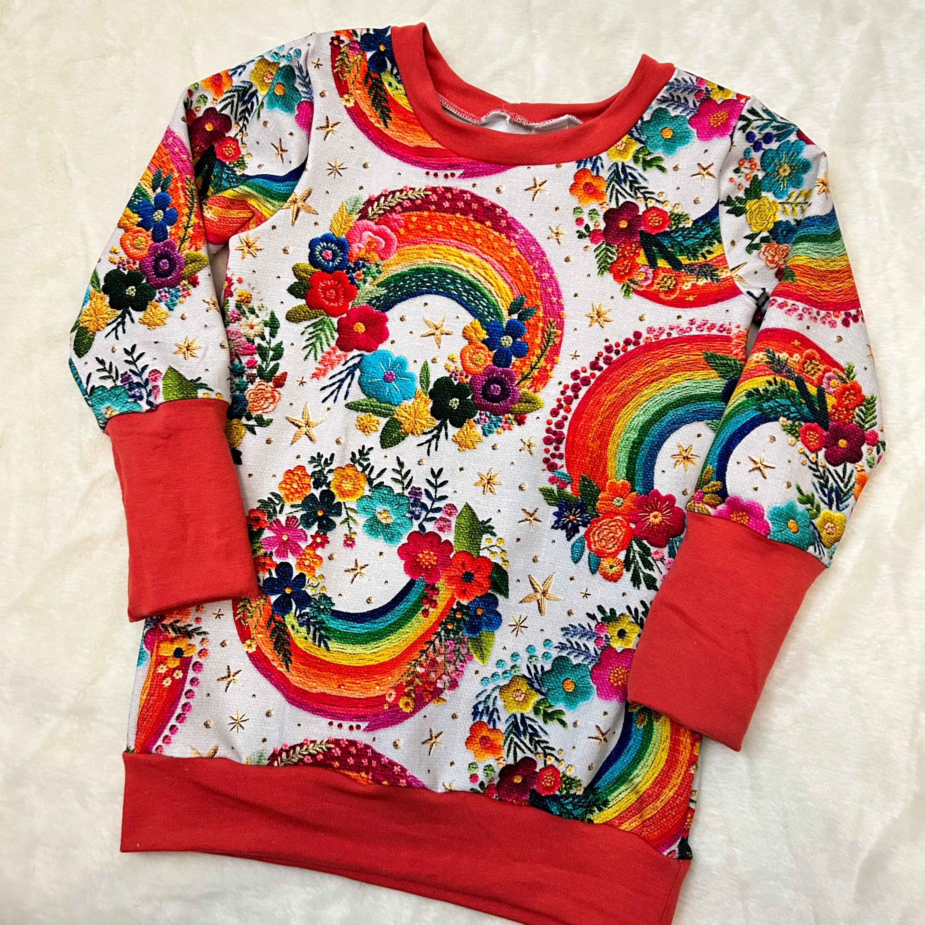 Grow With Me Tunic Sweater - Rainbows