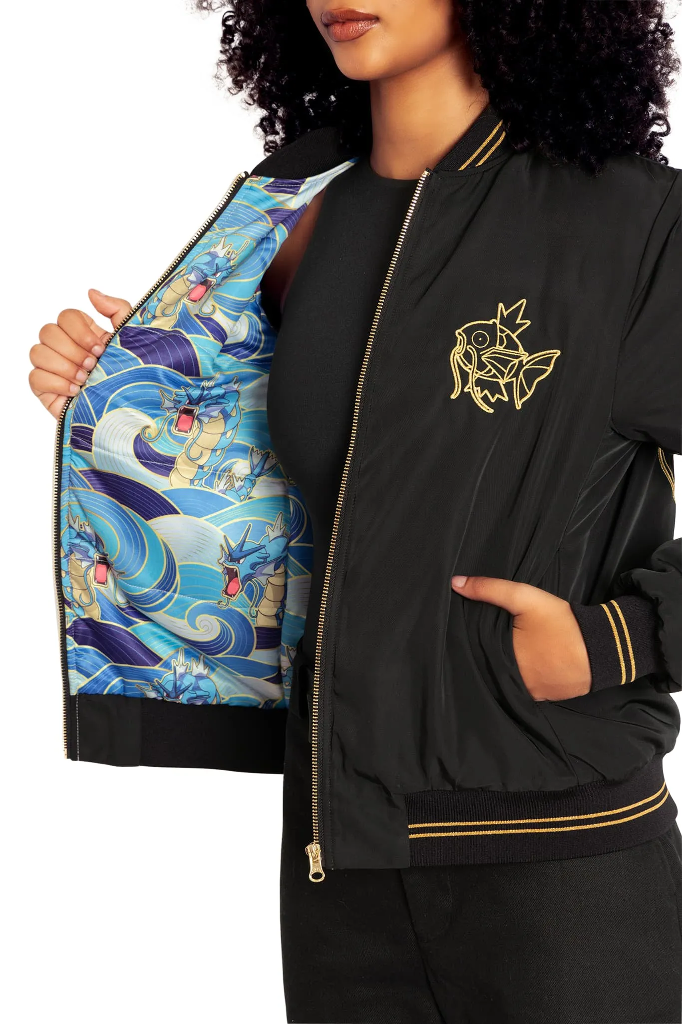 Gyarados Gold Bomber Jacket