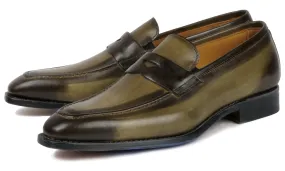 Hampton Penny Loafer Olive Green