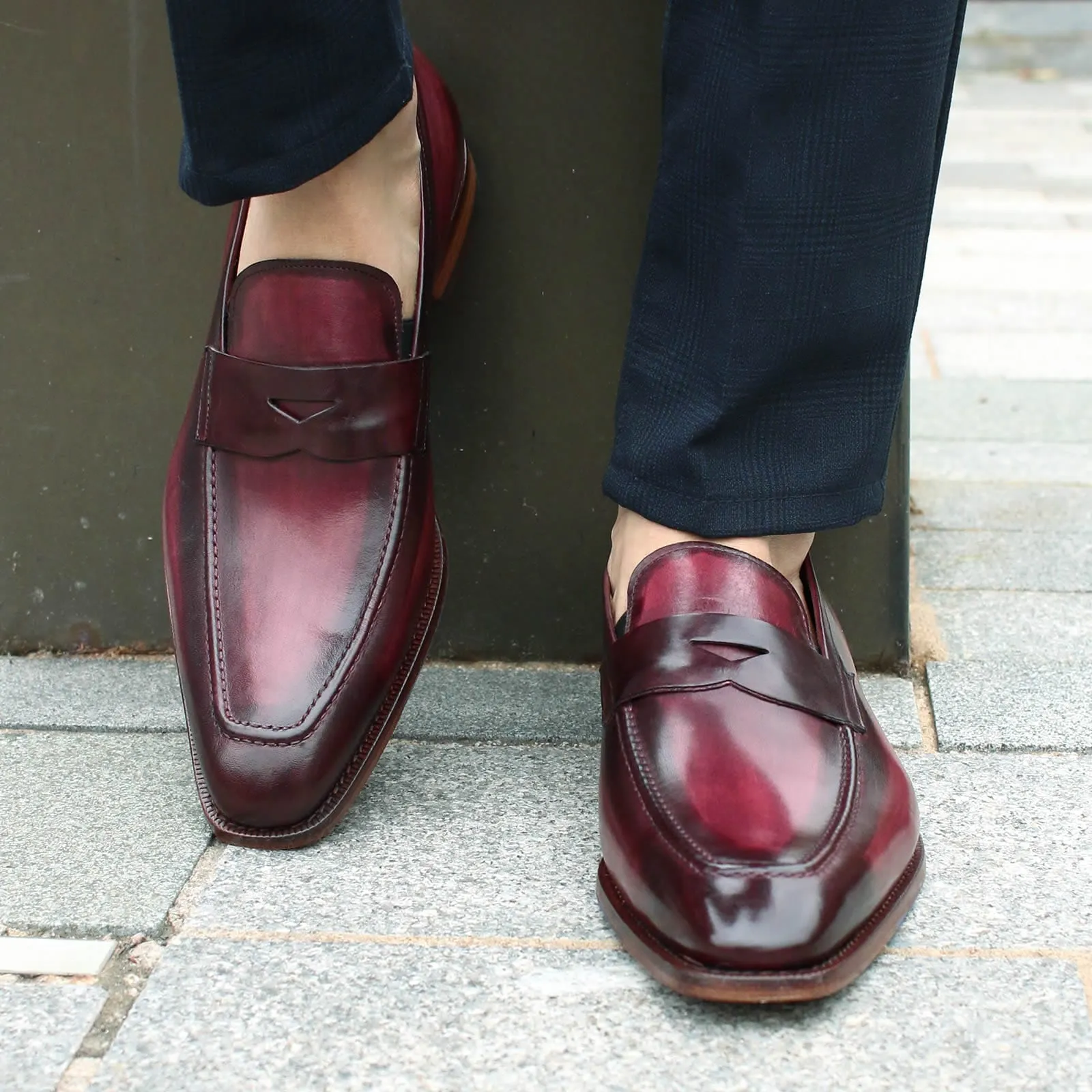 Hampton Penny Loafer Oxblood