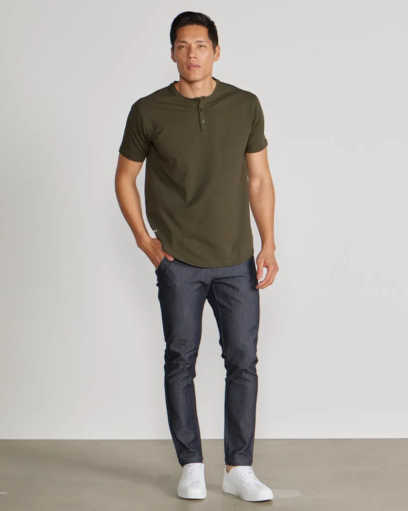 Henley Drop-Cut: LUX (Size L)