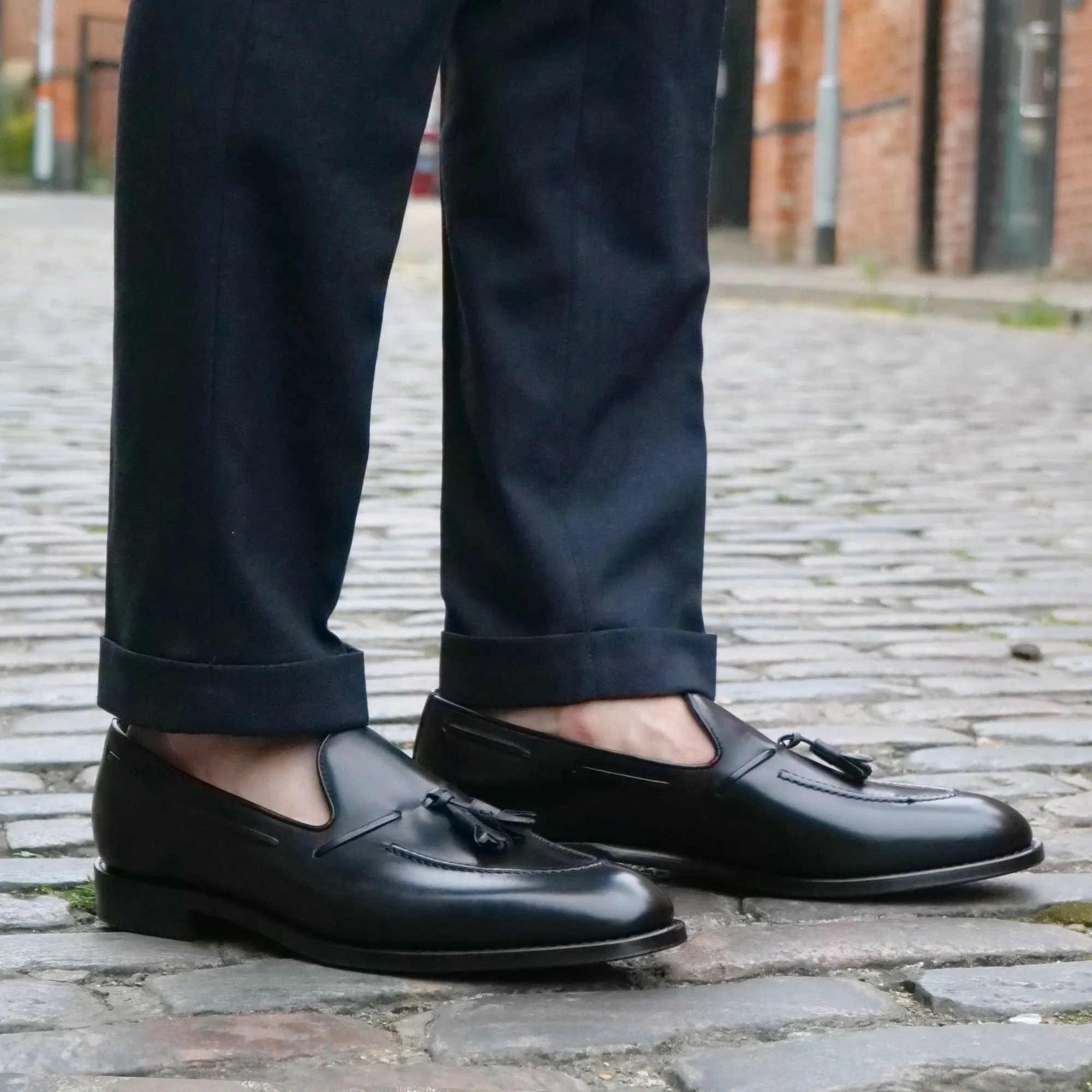 Henley Tassel Loafer Black