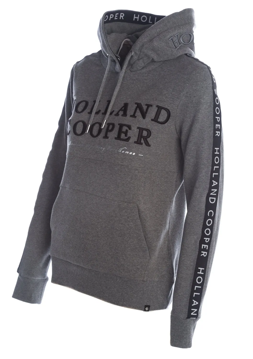 Holland Cooper Deluxe Ladies Hoodie Sweat Top in Grey