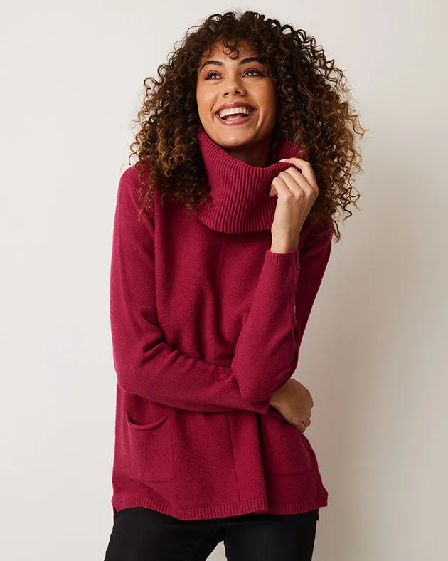 INGRID PULLOVER WITH DETACHABLE TURTLENECK-30% OFF for a limited time!