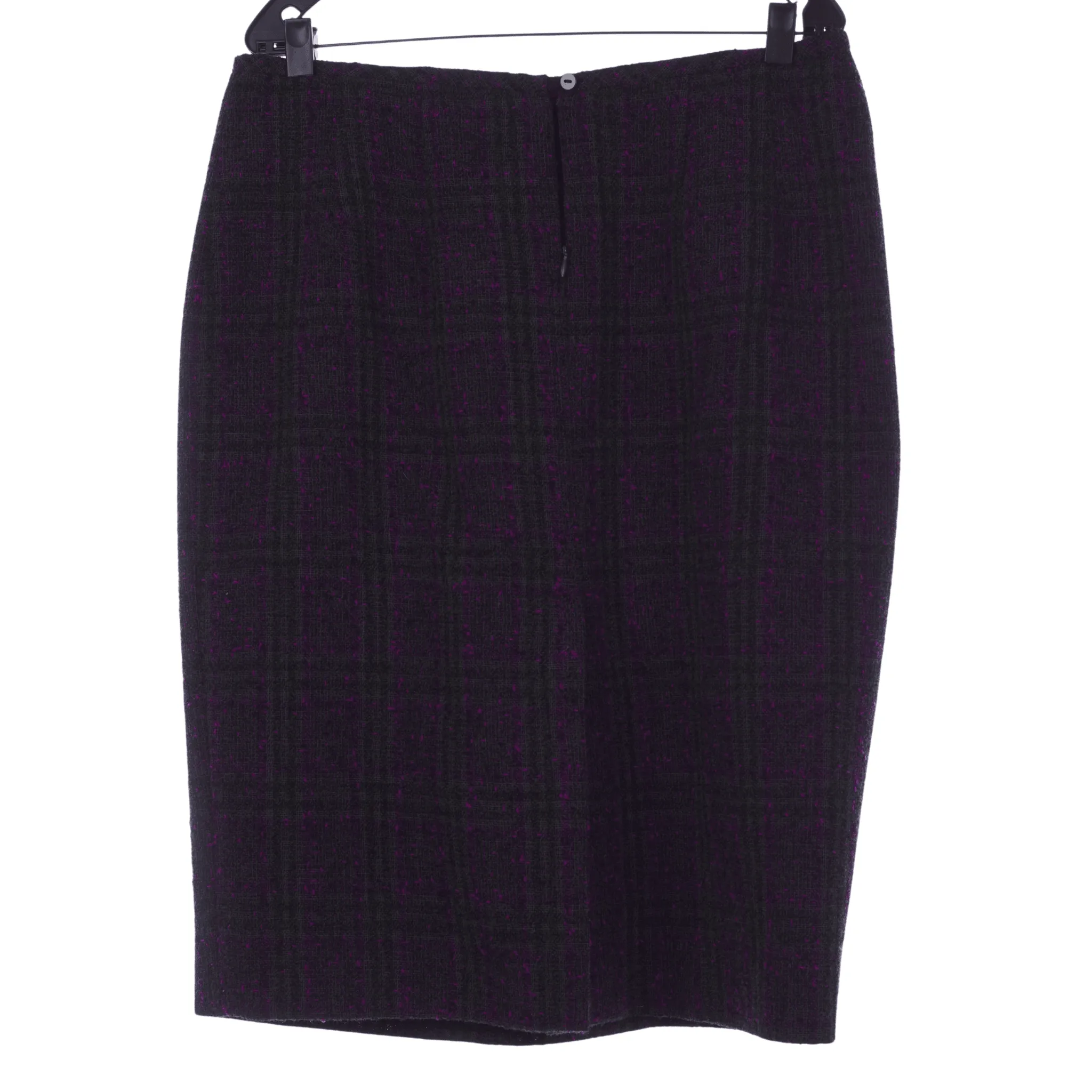 Jaeger Wool Skirt Purple and Green Skirt UK Size 16/18