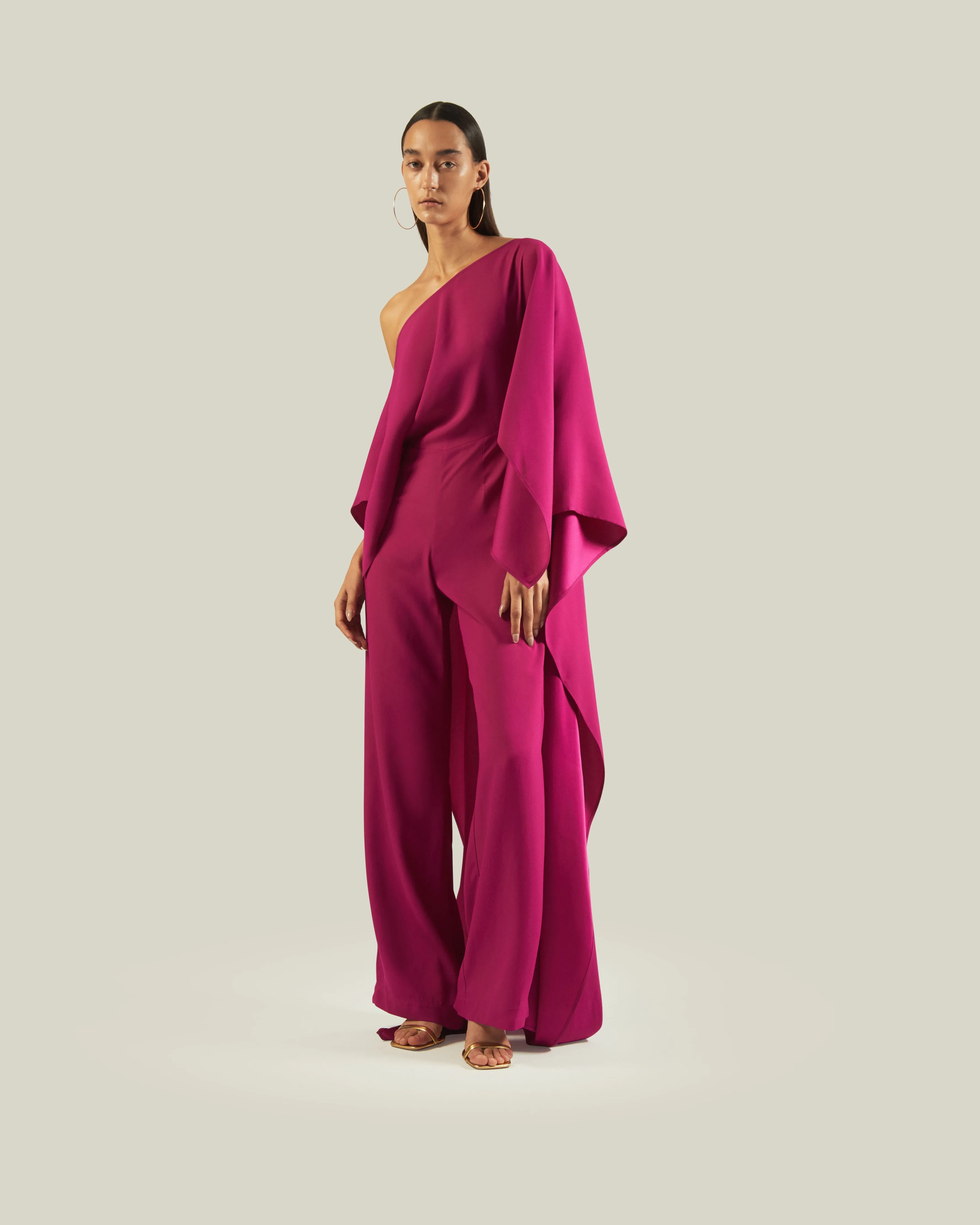 Jerry Jumpsuit in Magenta