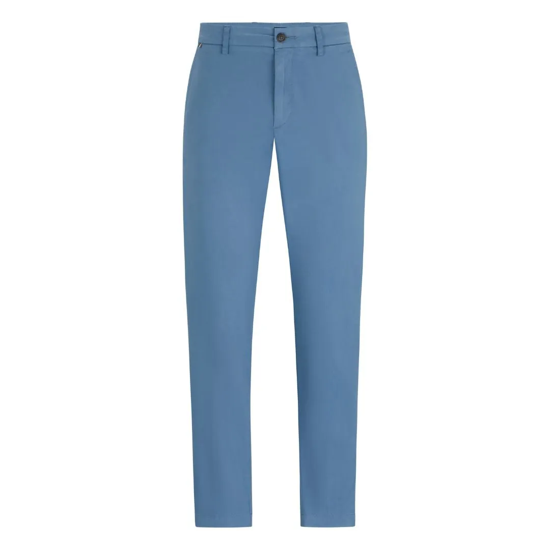 Kaiton Slim-Fit Stretch-Cotton Satin Trousers 50505392