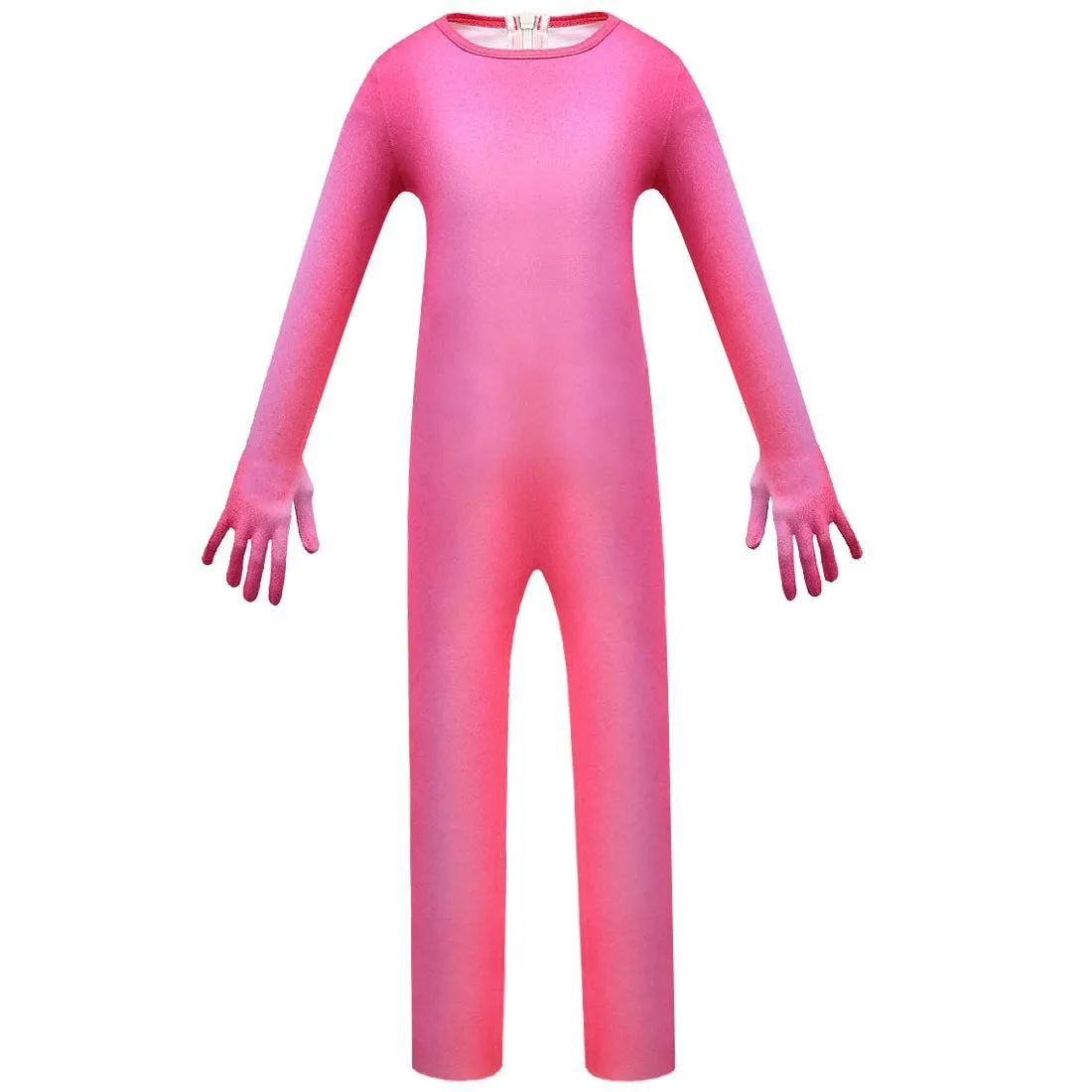 Kids Girl Trolls 2 World Tour Poppy Costume Cosplay ZenTai Short Sleeve Cape Dress