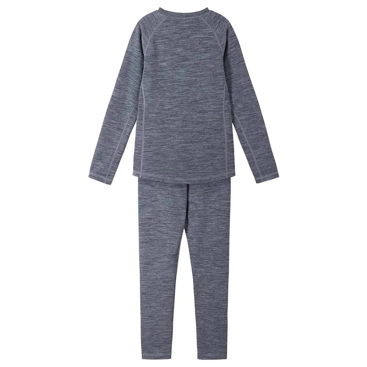 Kids Merino Thermal Base Layer Set, Villoista Melange Grey