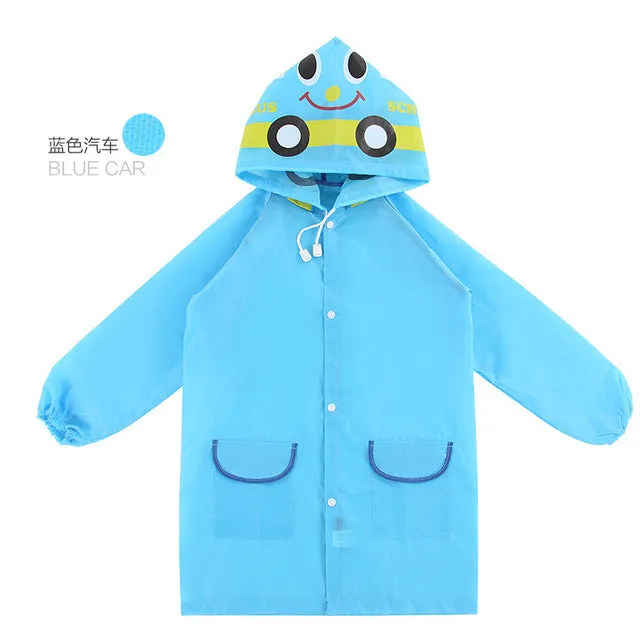 kids Raincoat - blue, green, or pink