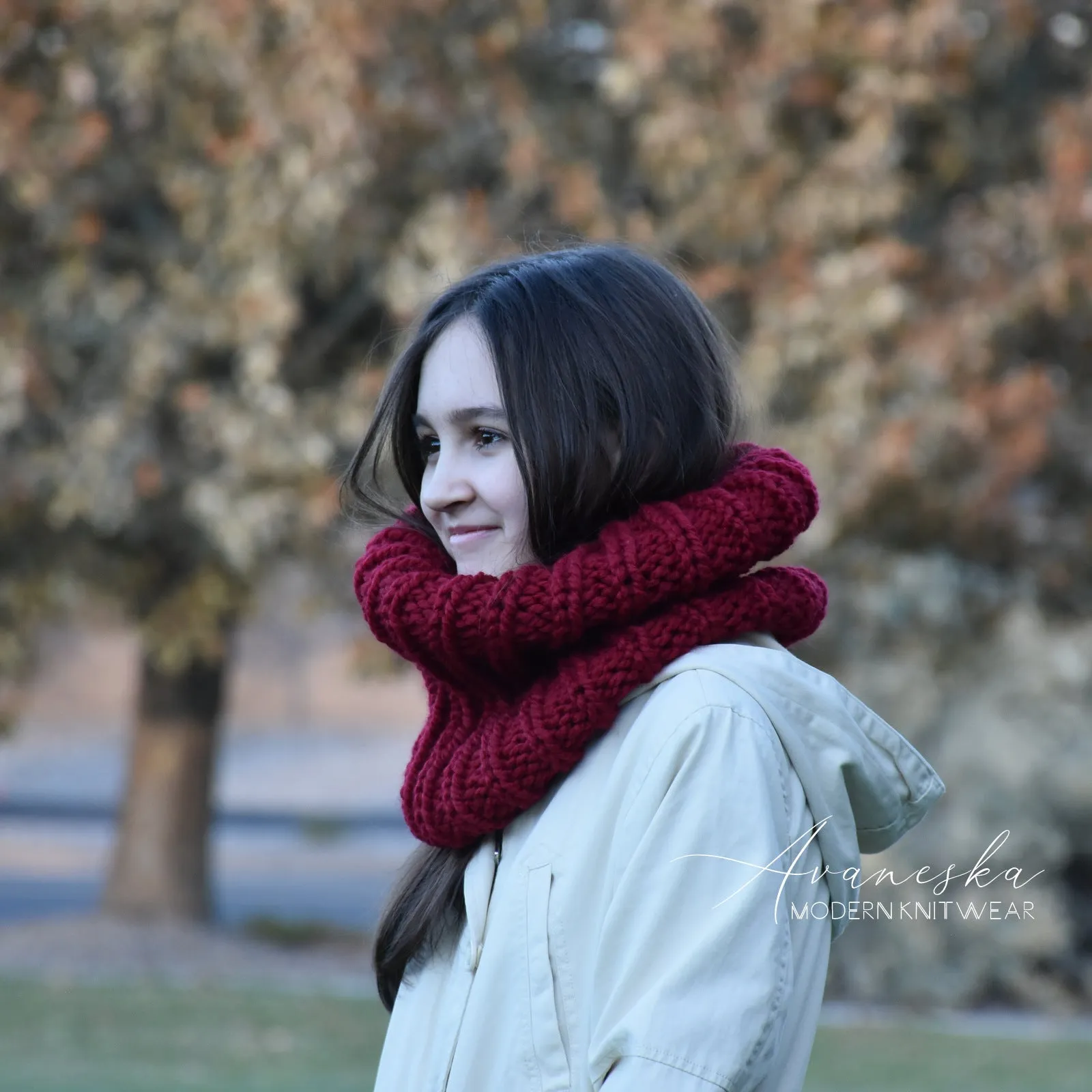 Knit Chunky Scarf | THE LONDON