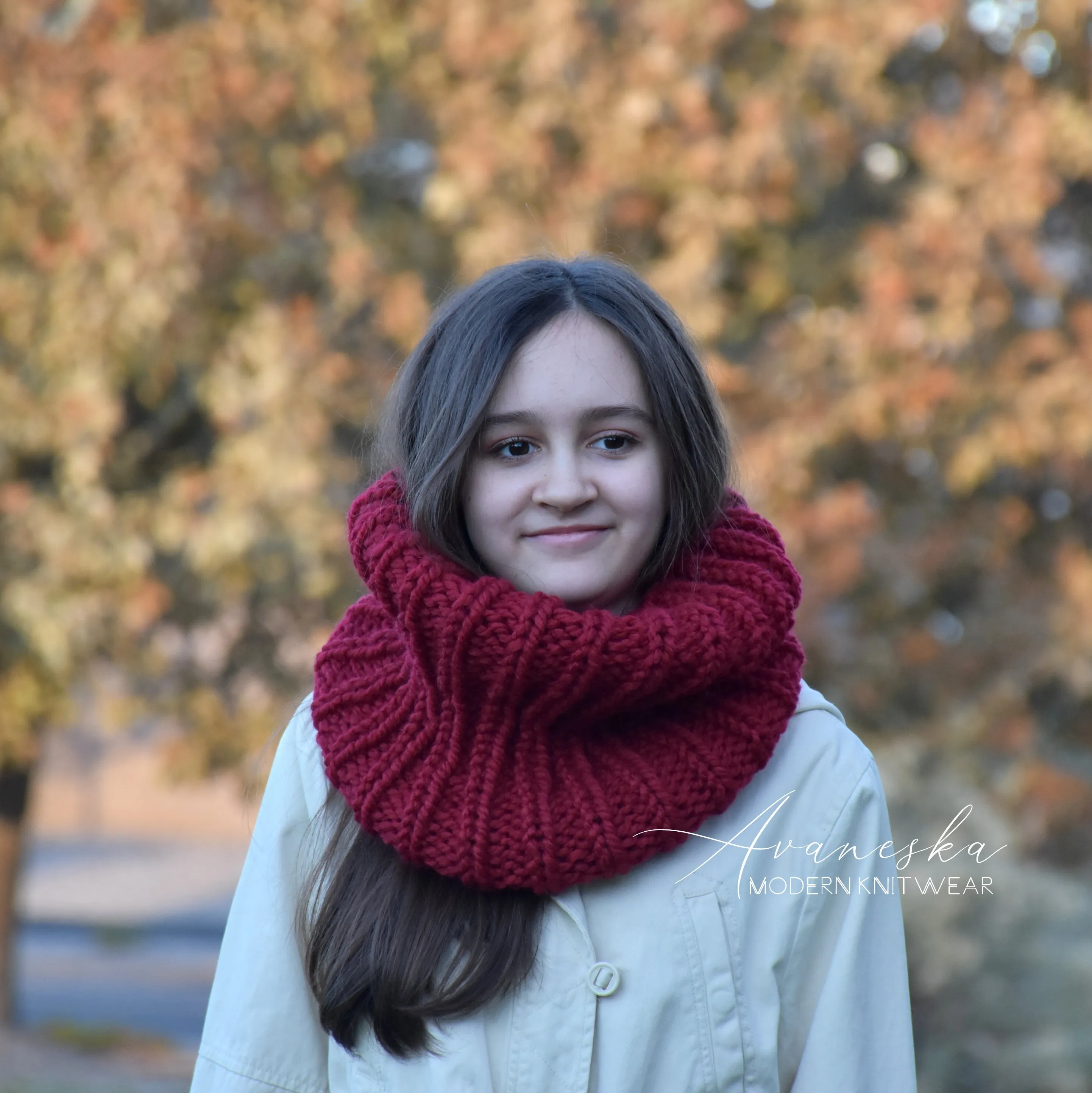 Knit Chunky Scarf | THE LONDON