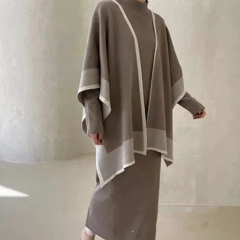 Knitted Tunic with Cape