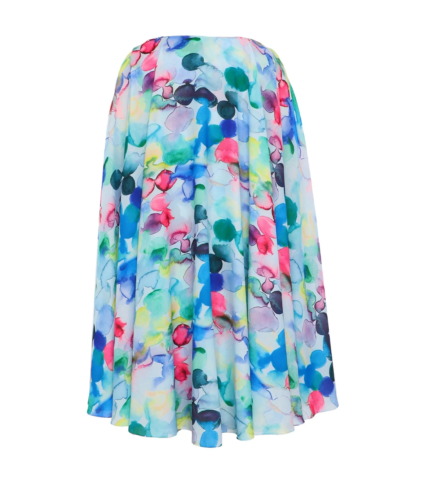 Laree Chiffon Cape Dress Multi