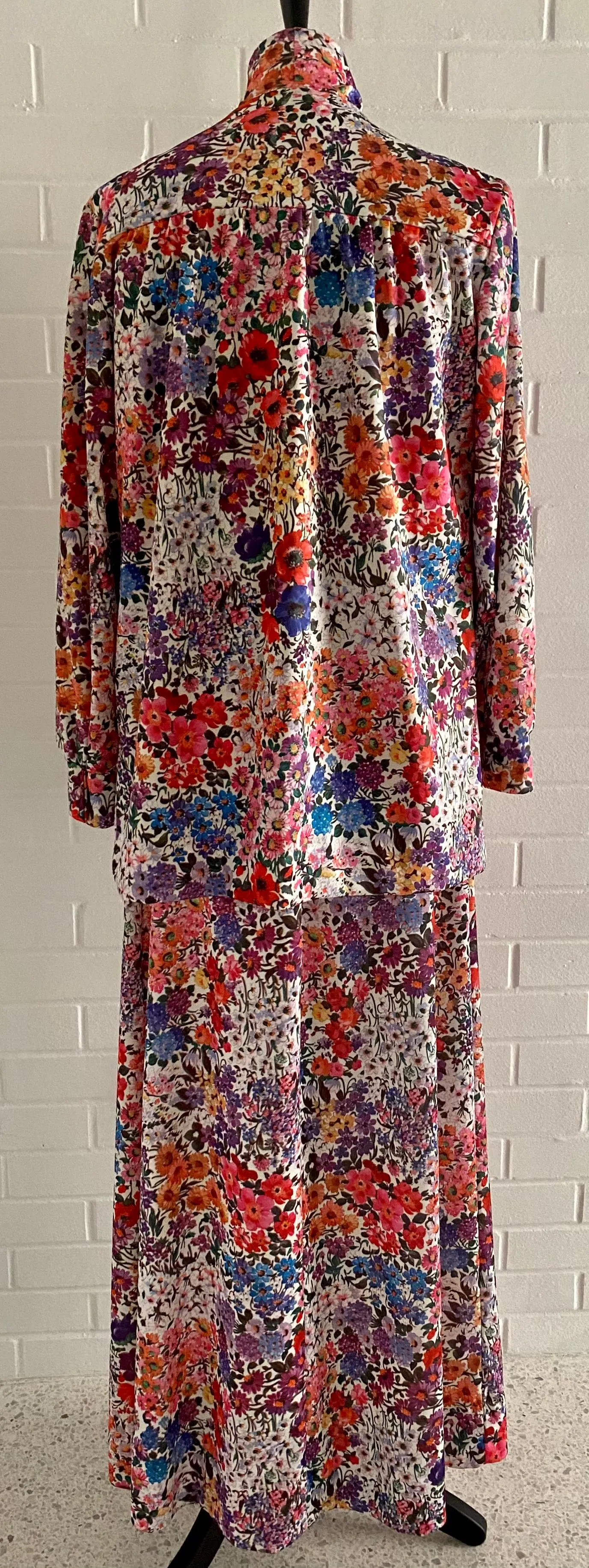 Late 60s/ Early 70s Pyrnts By Bleeker Street, 2 Piece Maxi Dress Set