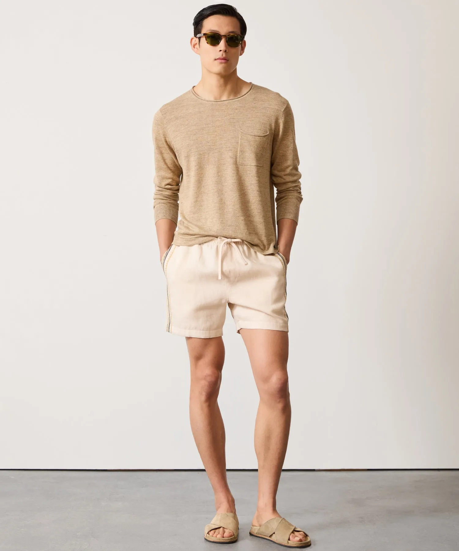 Linen Shore Sweater in Baja Dunes