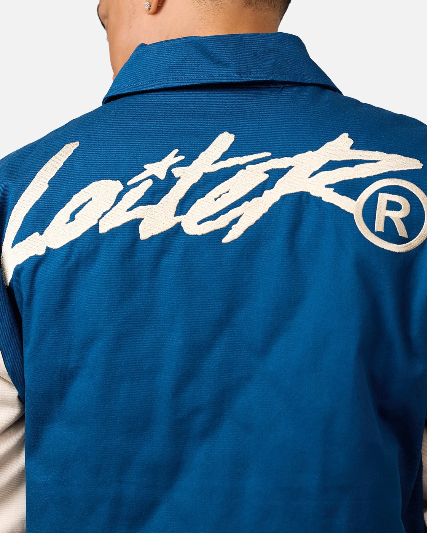 Loiter World Series Varsity Jacket Dark Blue