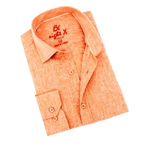 Looks Like Linen Button Down Shirt - Orange