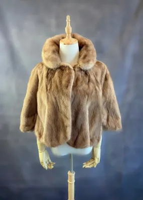 Luxury Real Mink Fur Cape (Mink14)