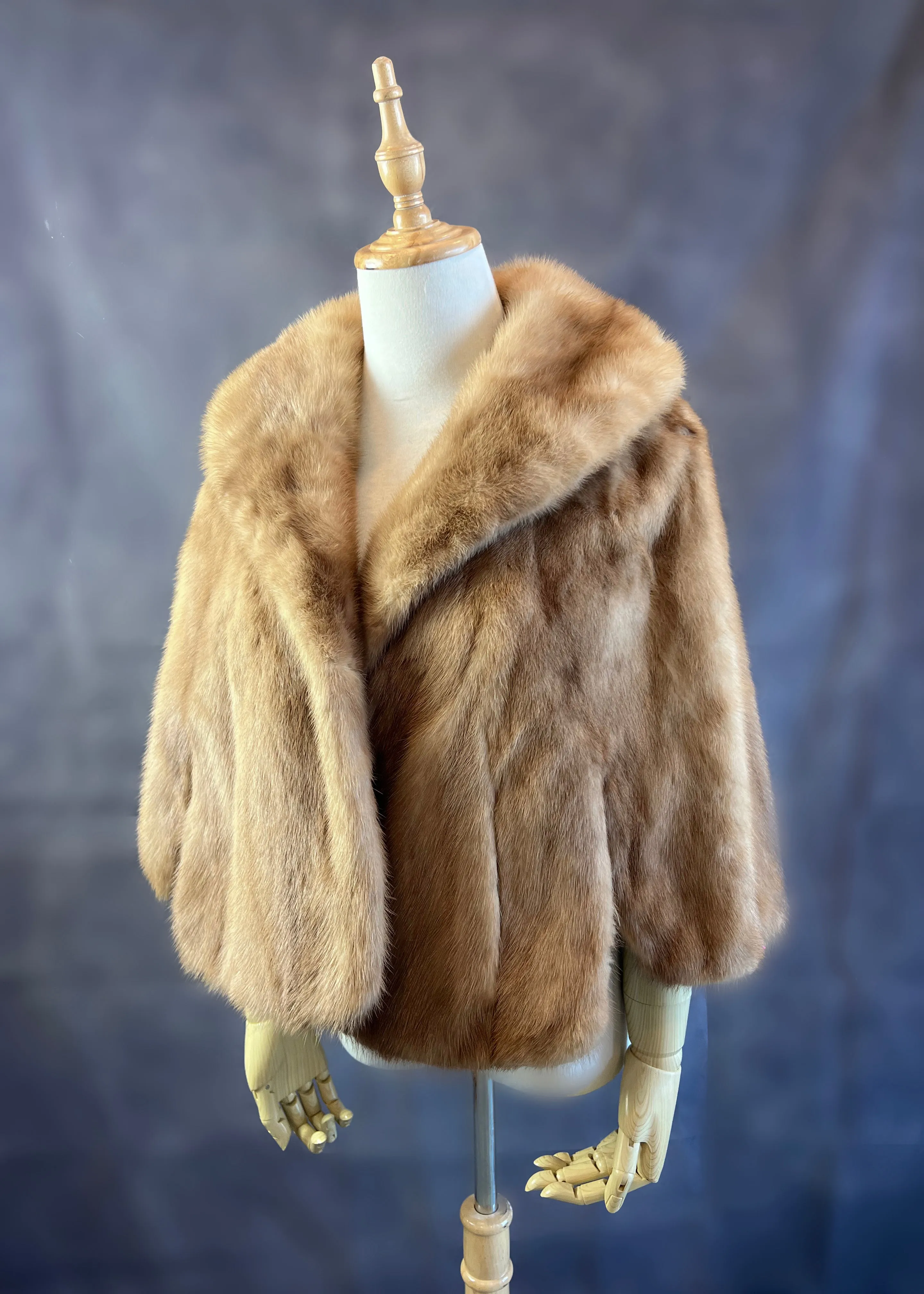 Luxury Real Mink Fur Cape (Mink15)