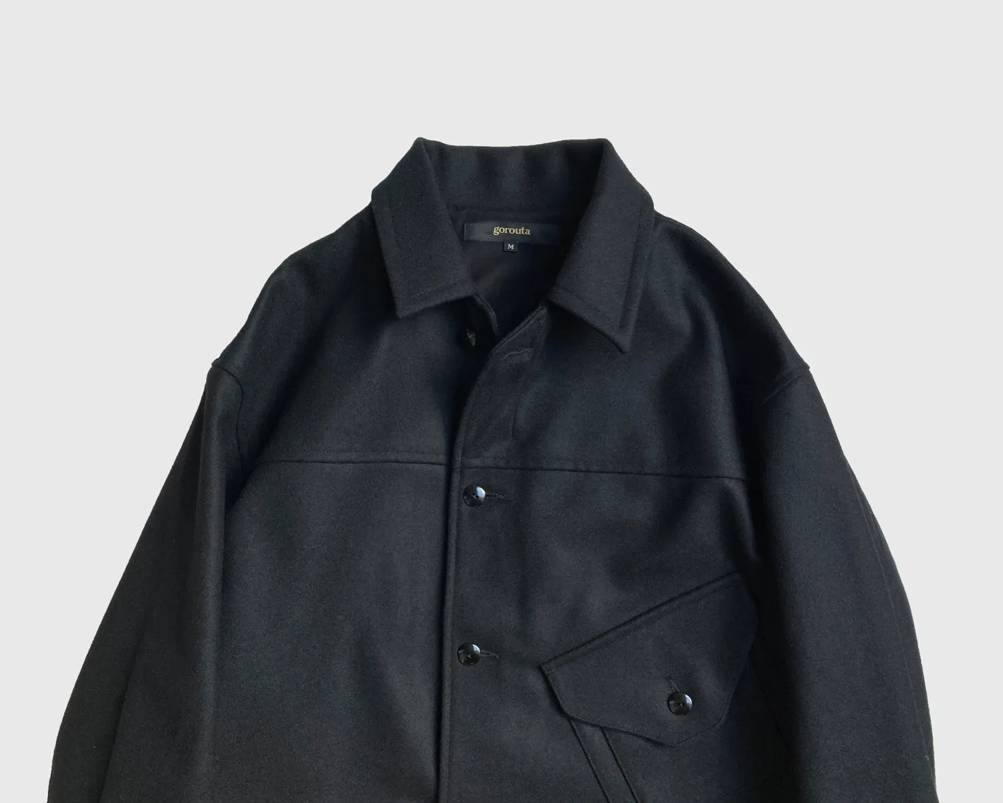 MELTON SHORT BL COAT