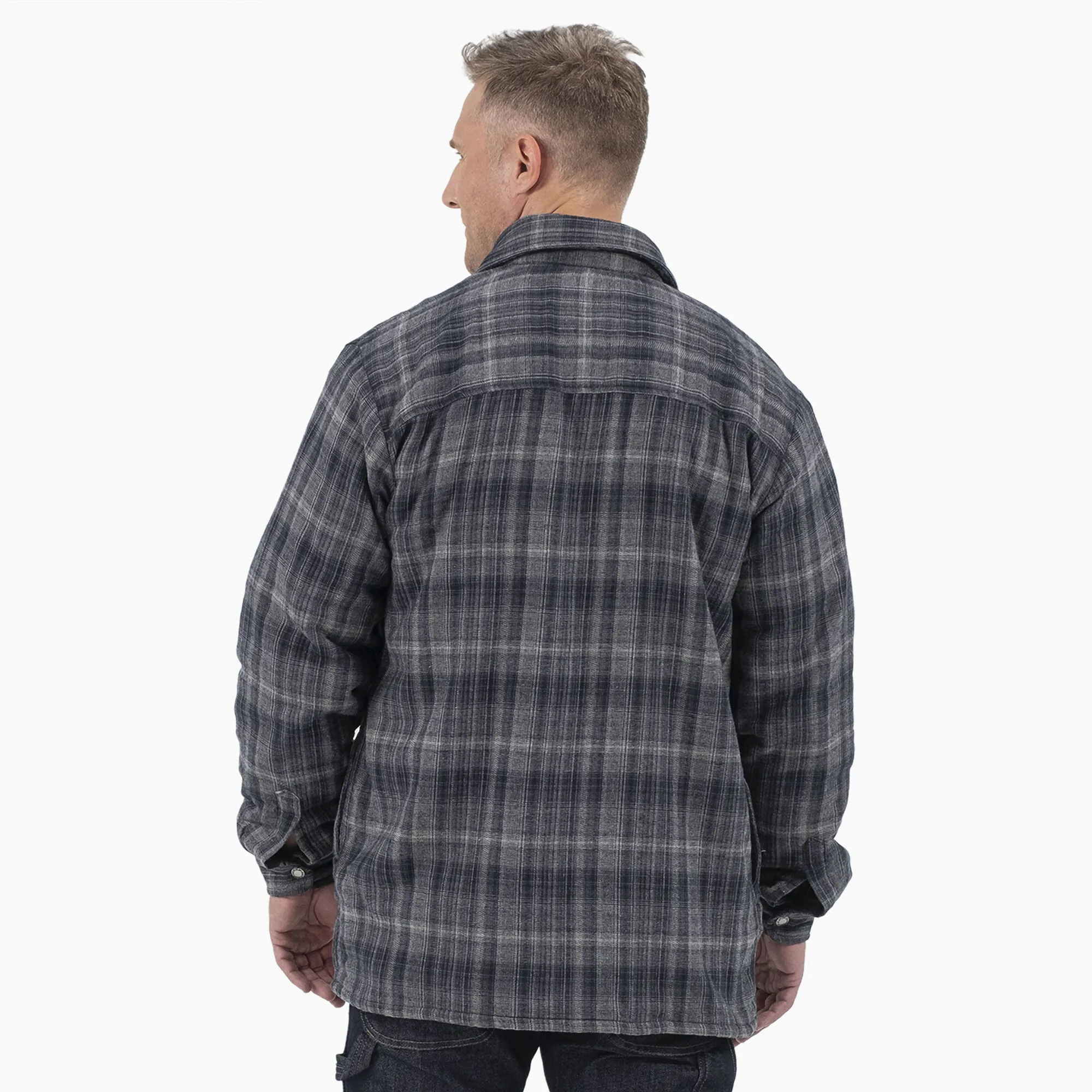 Men's Hydroshield Flannel High Pile Fleece Shirt Jacket