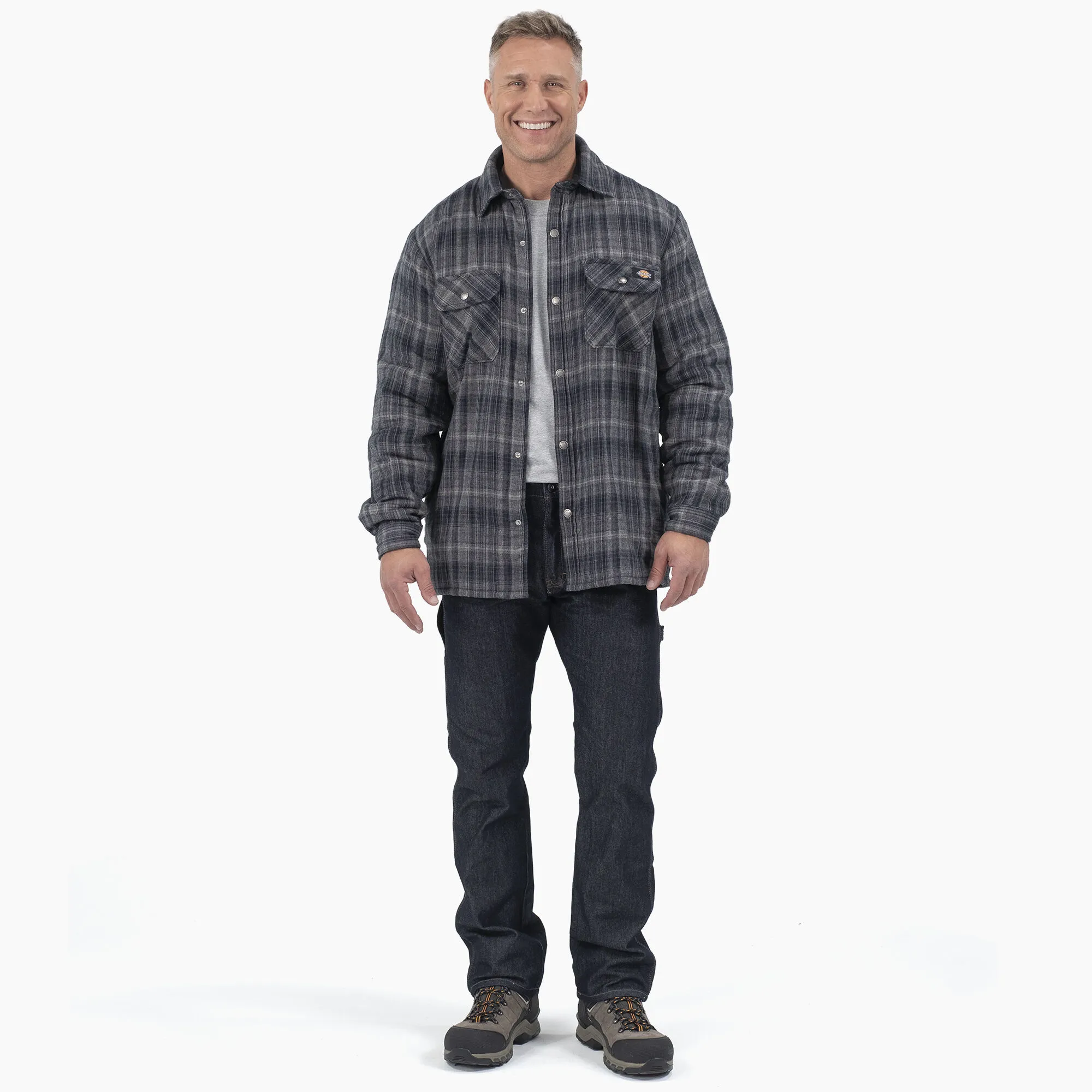 Men's Hydroshield Flannel High Pile Fleece Shirt Jacket