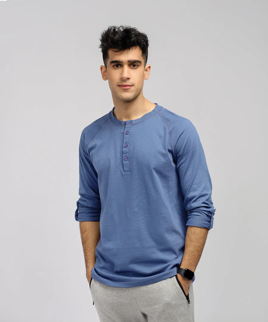 Men's Long Sleeve Henley Shirt