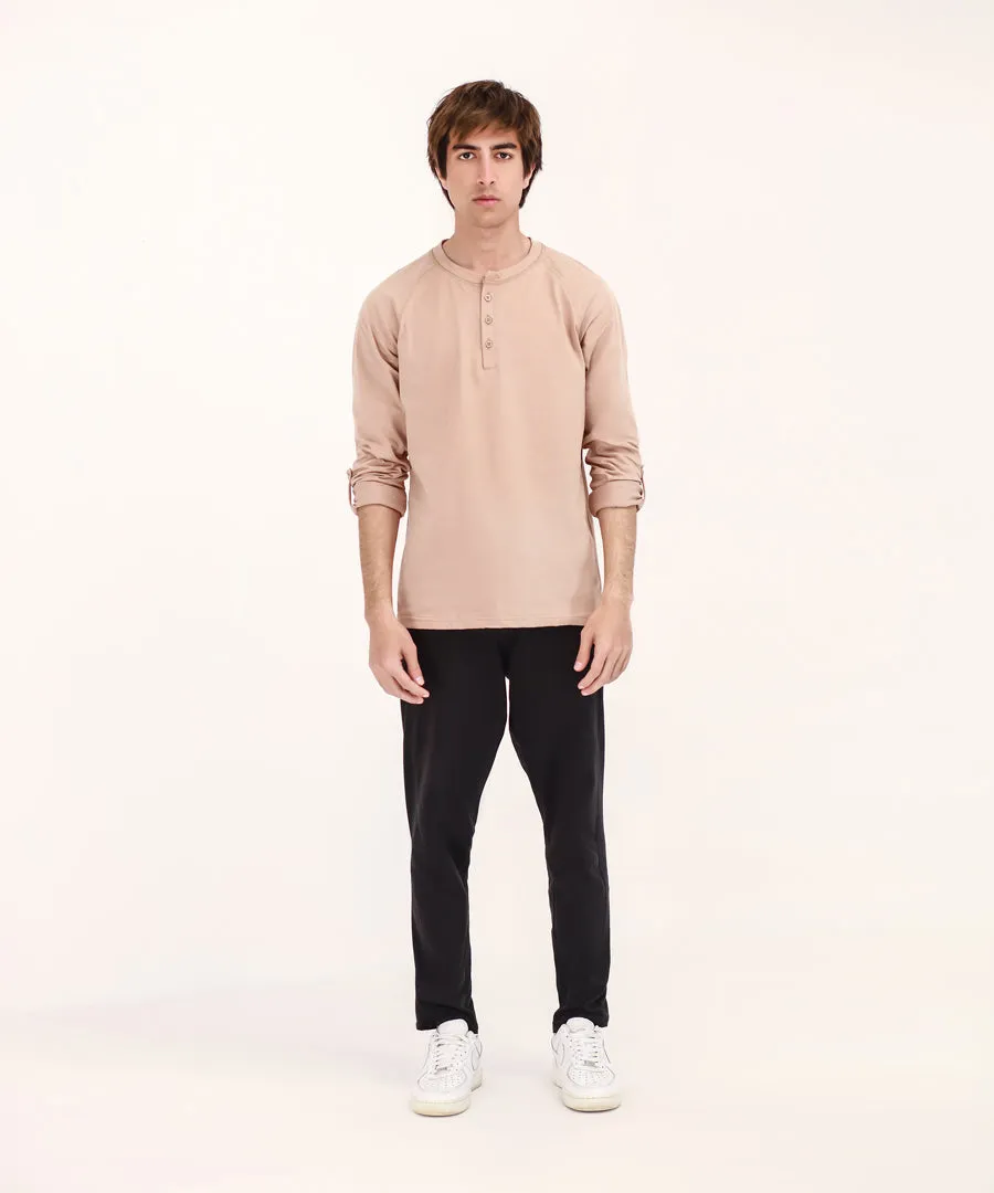 Men's Long Sleeve Henley Shirt