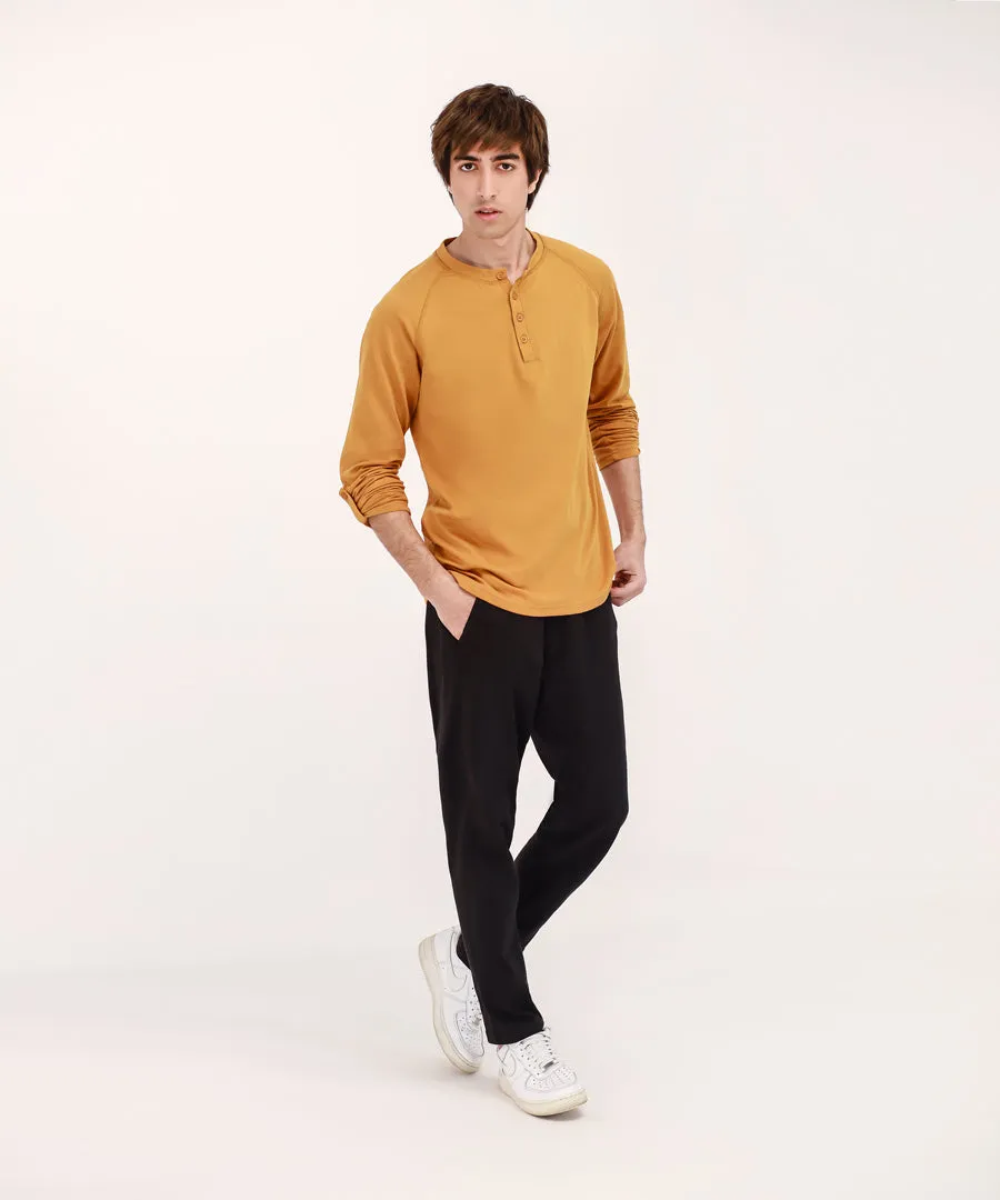 Men's Long Sleeve Henley Shirt