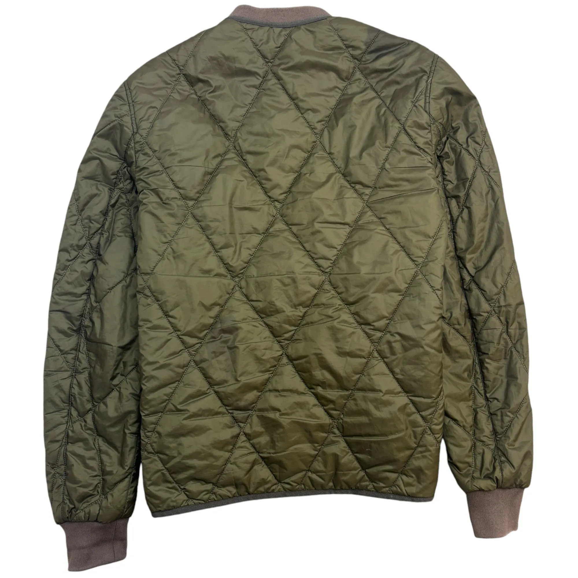 Men's Quilted Jacket Khaki Size S