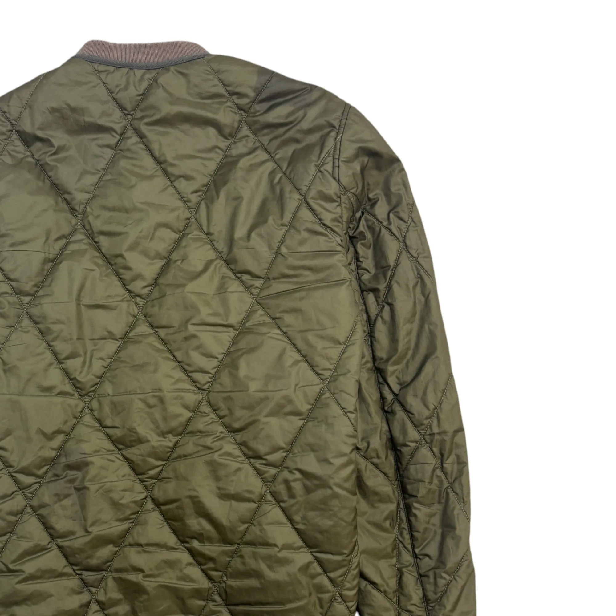 Men's Quilted Jacket Khaki Size S