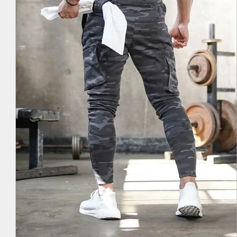 Men's Slim Fit Cotton Joggers: Sport Sweatpants for Running and Bodybuilding