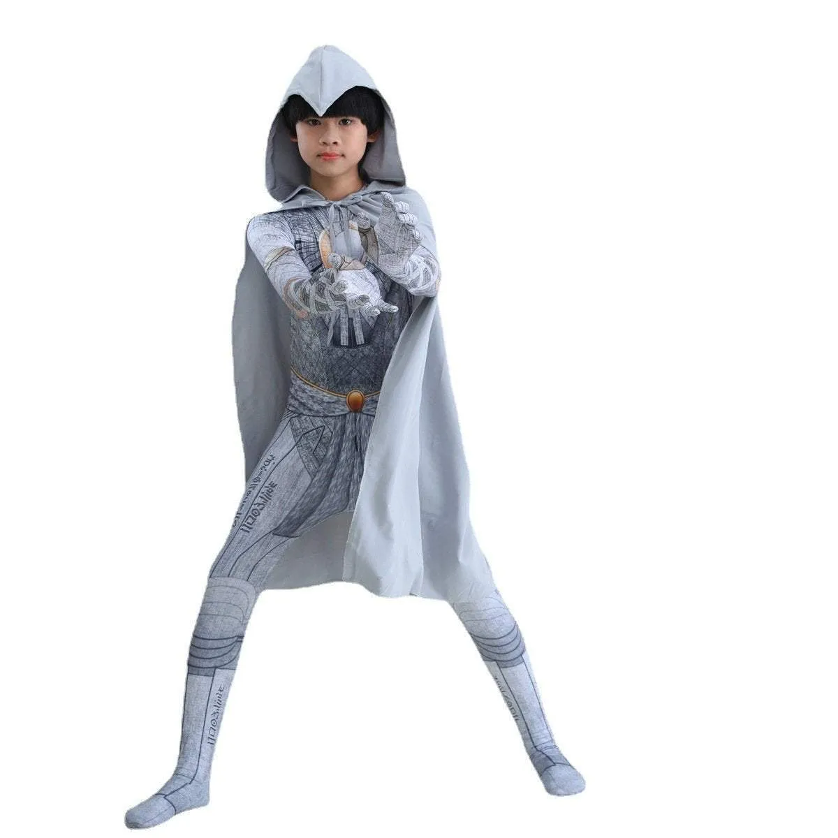 Moon Knight Drax Cosplay Costume Halloween Jumpsuit Outfit Suit Dress Up For Kids