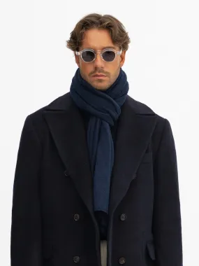 Navy Cashmere Scarf