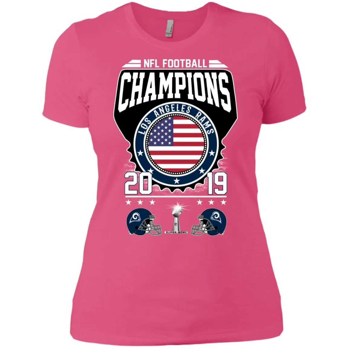 Nfl – Football Champions Los Angeles Rams Super Bowl 2019 Women Cotton T-Shirt