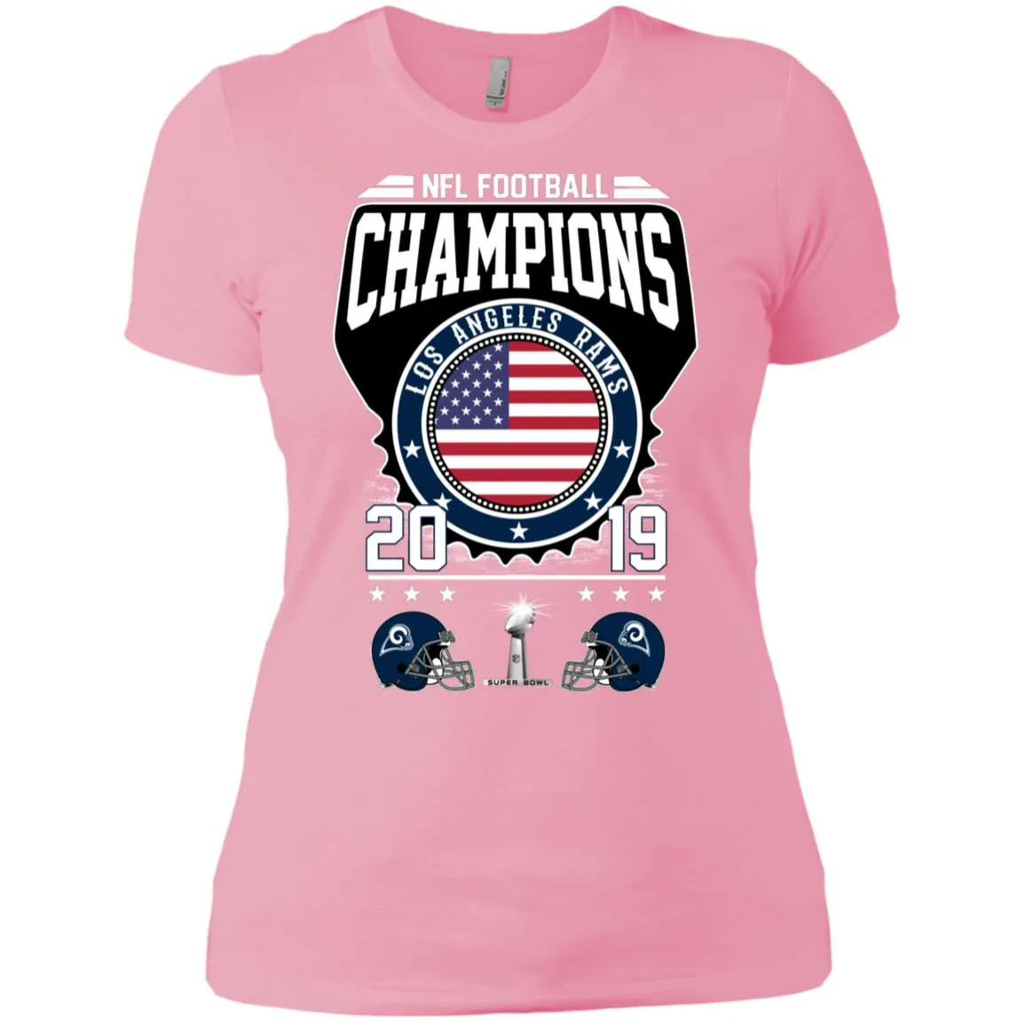 Nfl – Football Champions Los Angeles Rams Super Bowl 2019 Women Cotton T-Shirt