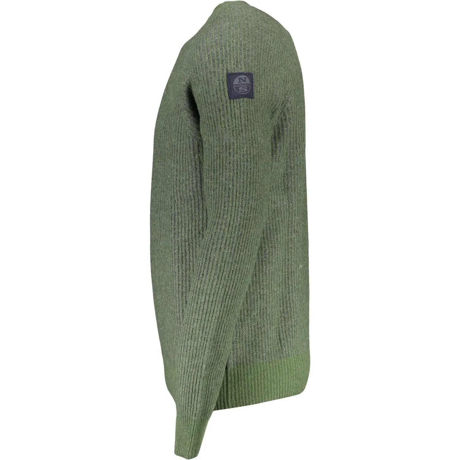 North Sails Green Wool Men Sweater