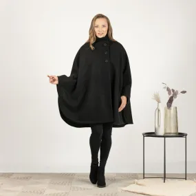 Oversized Wool Poncho Coat