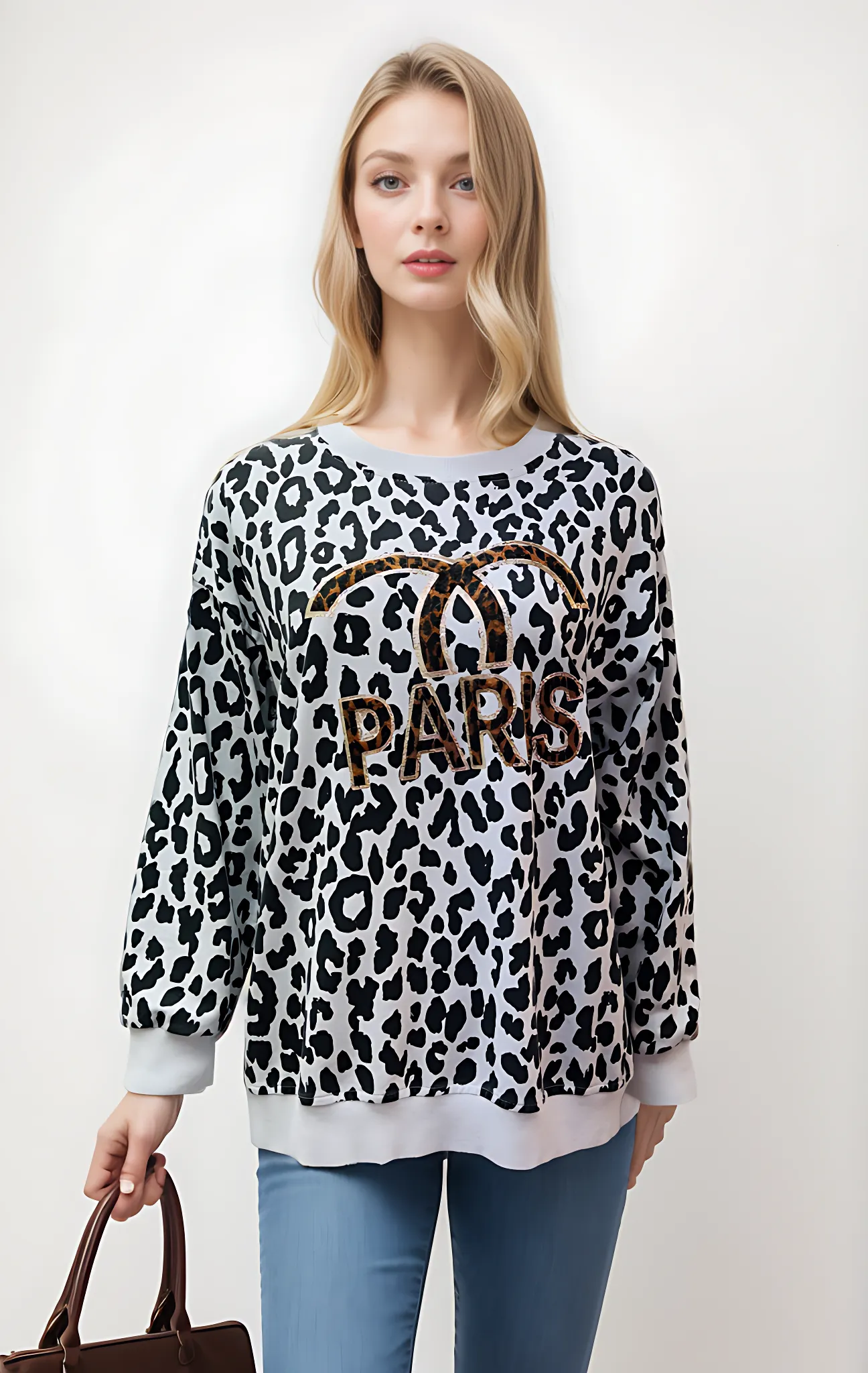 Paris Leopard Print Top