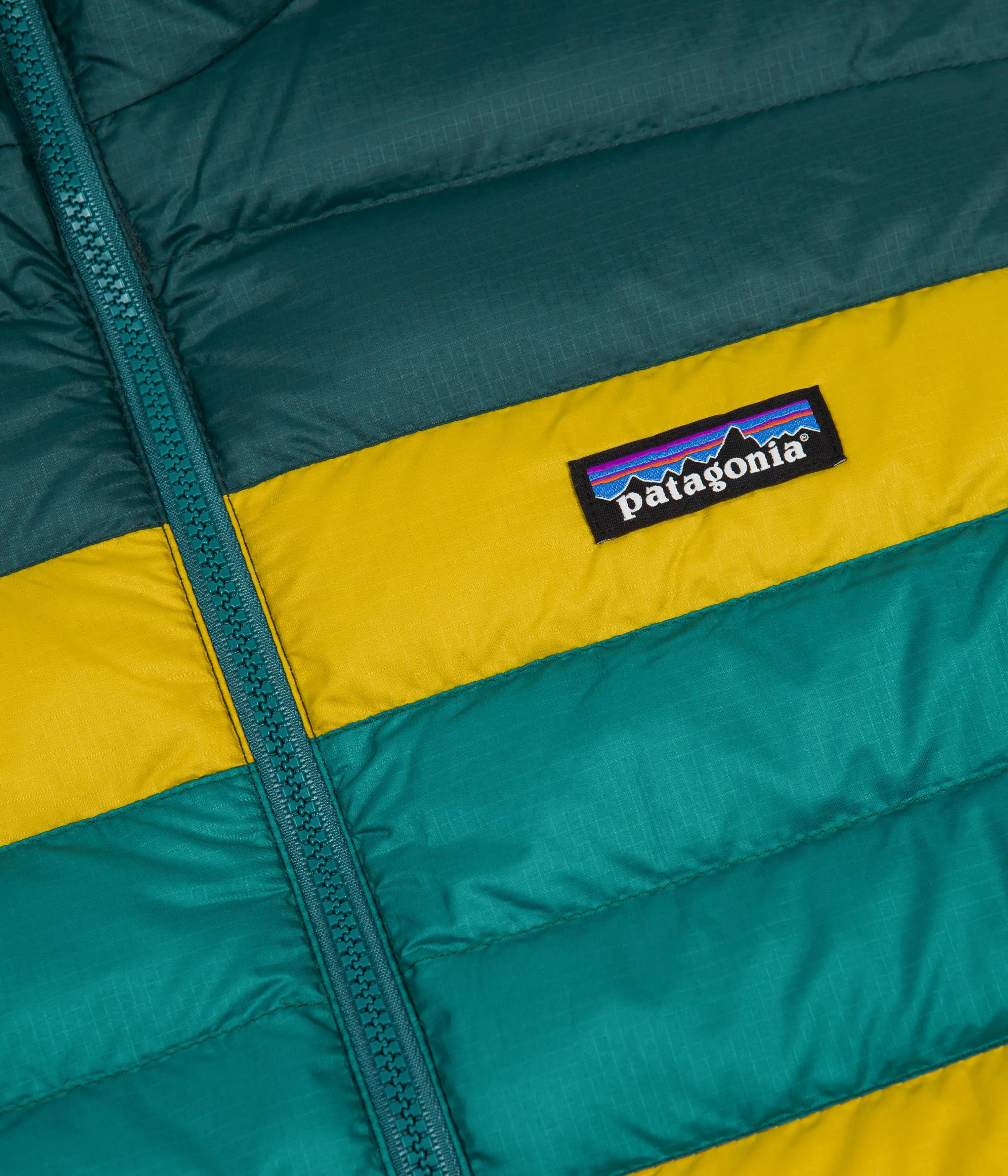 Patagonia Down Hooded Jacket - Dark Borealis Green