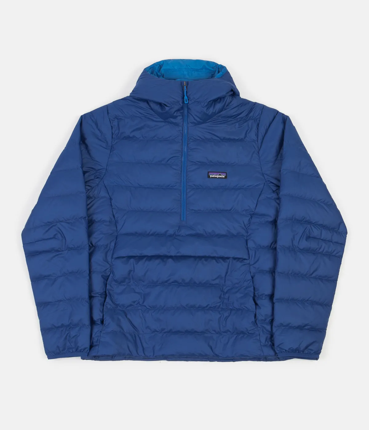 Patagonia Down Sweater Hooded Pullover Jacket - Superior Blue