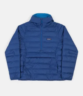 Patagonia Down Sweater Hooded Pullover Jacket - Superior Blue