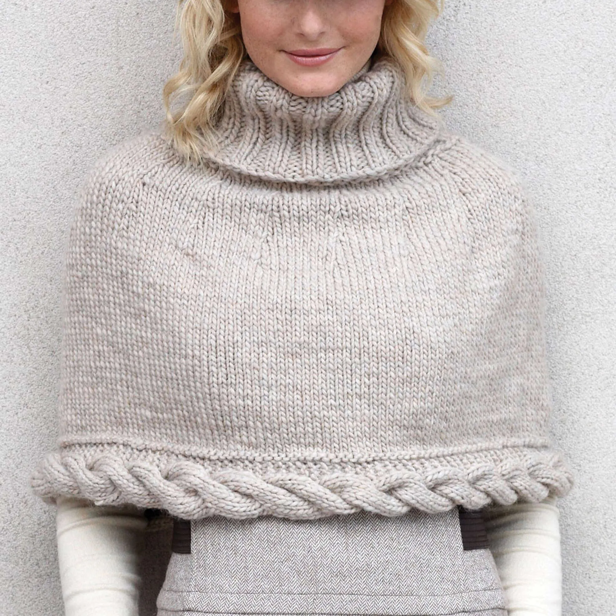 Patons Knit Cable Capelet