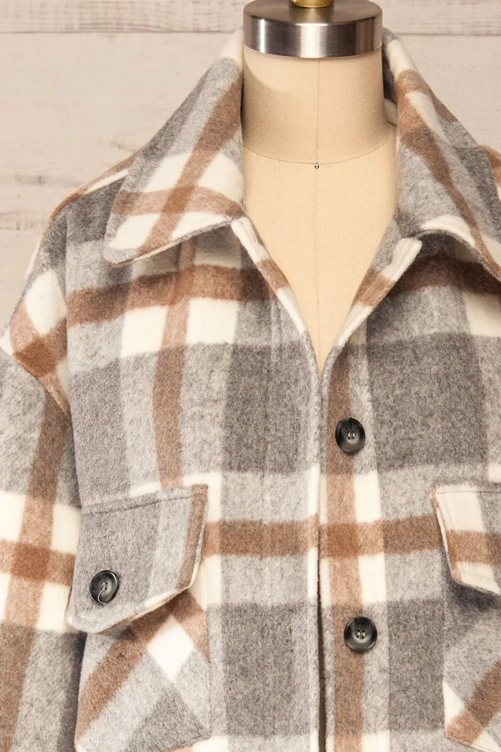 Pietrapaolo | Oversized Plaid Shirt Jacket