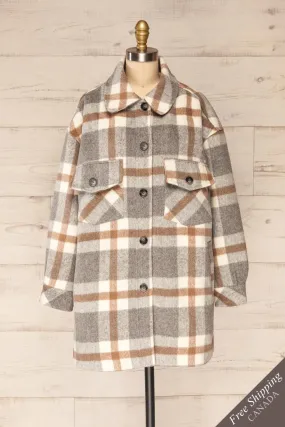 Pietrapaolo | Oversized Plaid Shirt Jacket