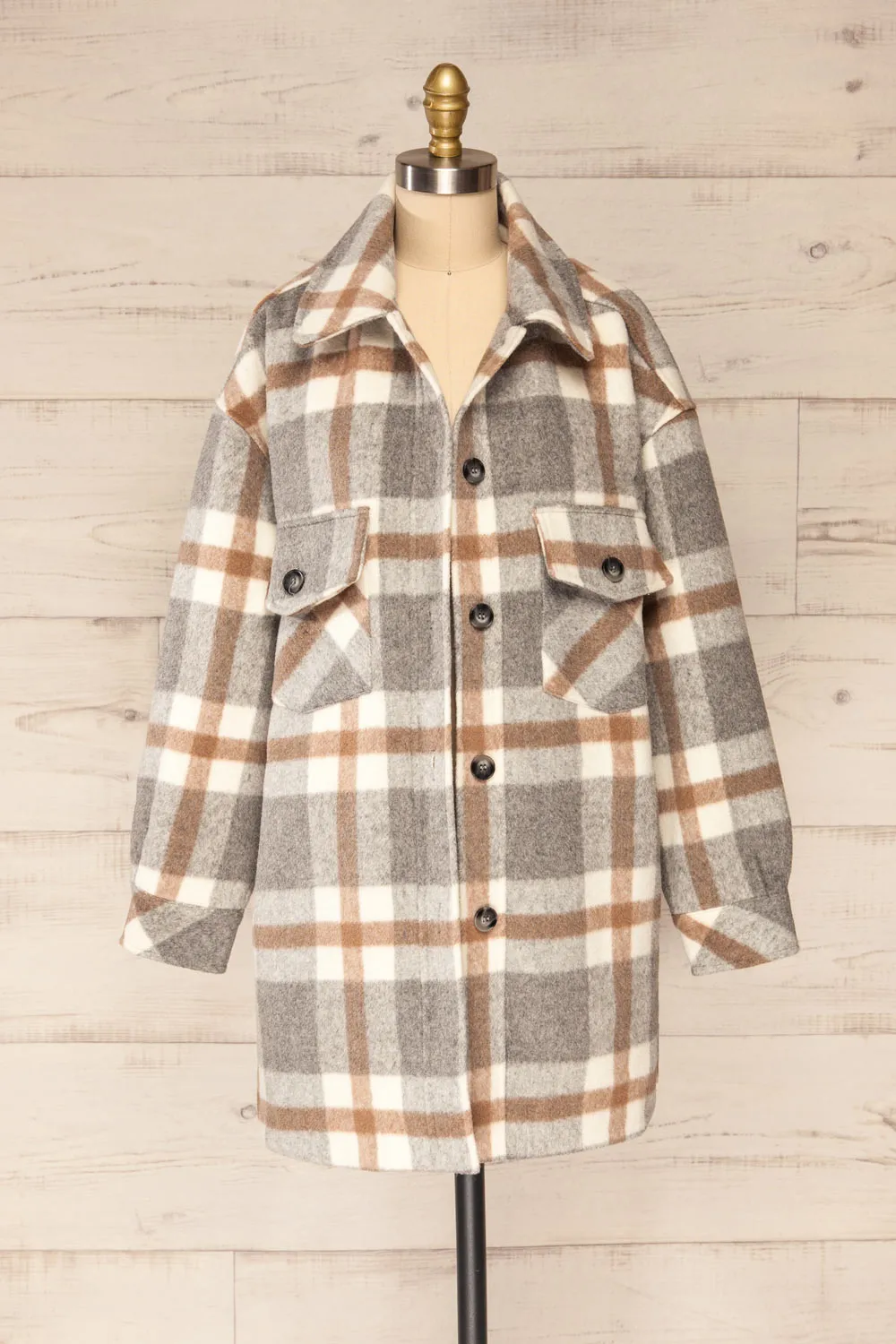 Pietrapaolo | Oversized Plaid Shirt Jacket