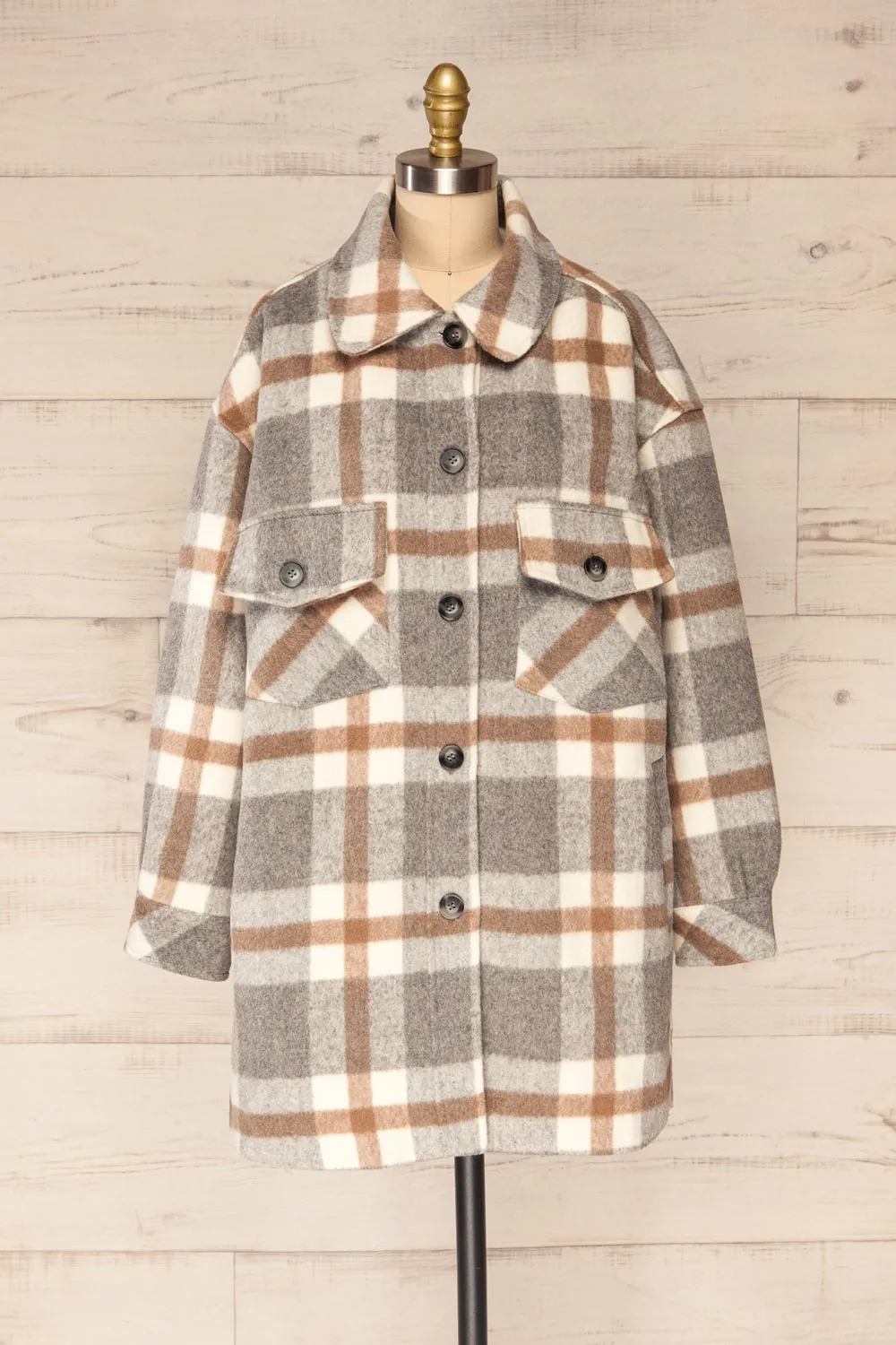 Pietrapaolo | Oversized Plaid Shirt Jacket