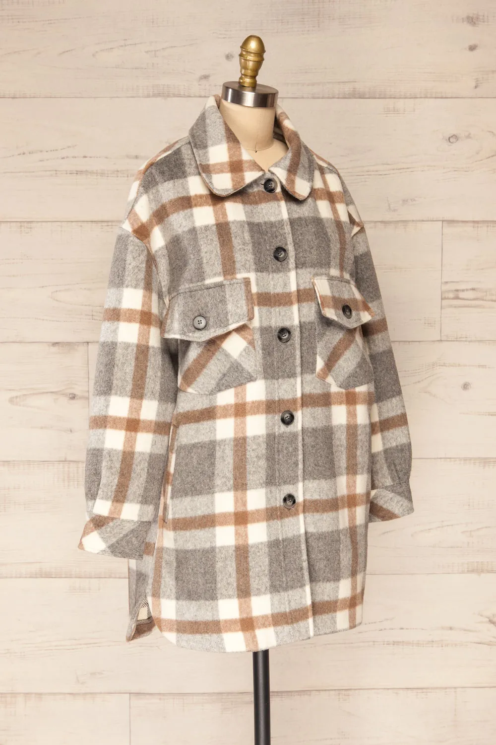 Pietrapaolo | Oversized Plaid Shirt Jacket